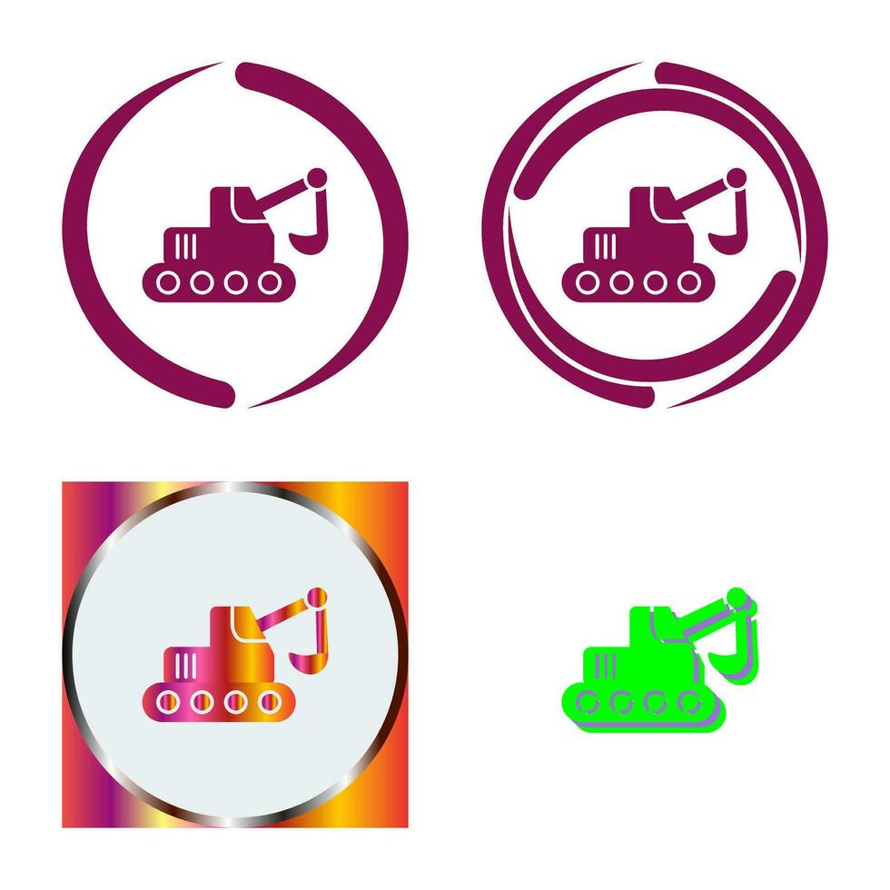 Escavator Vector Icon
