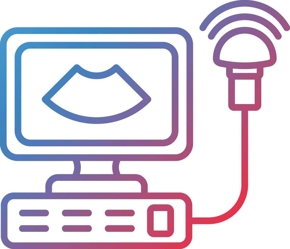 Ultrasonography Vector Icon