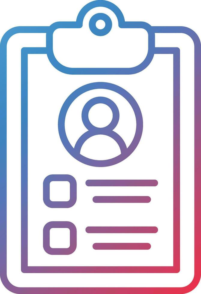 Patient Pofile Vector Icon