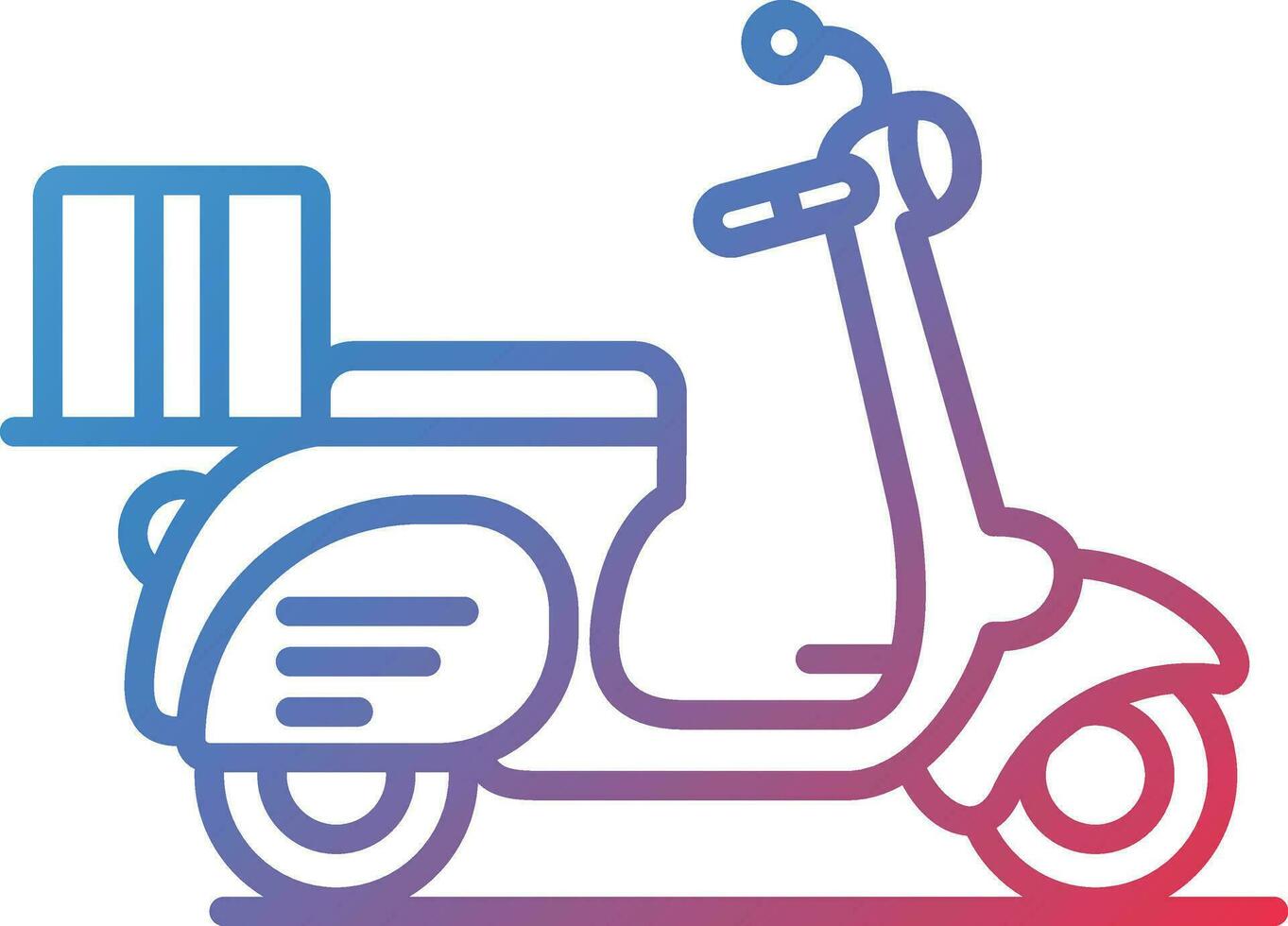 Delivery Bike Vector Icon