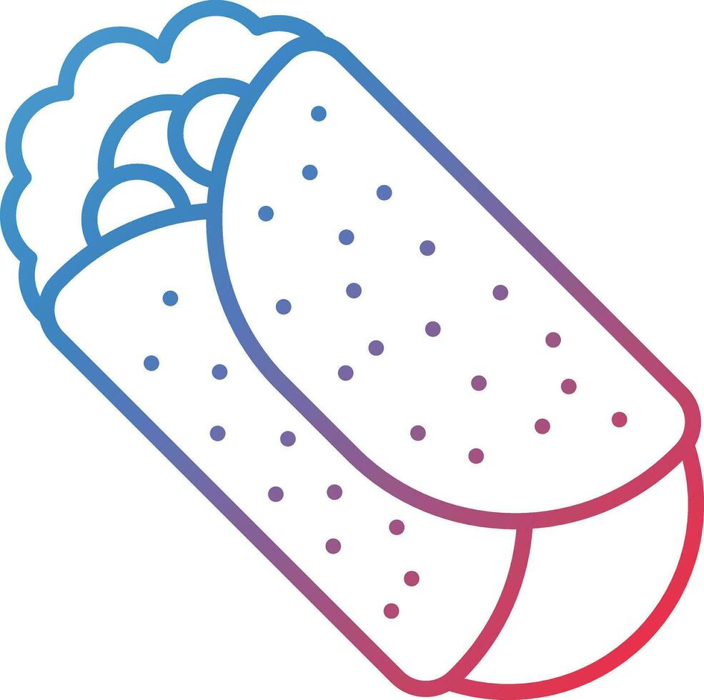Burrito Vector Icon