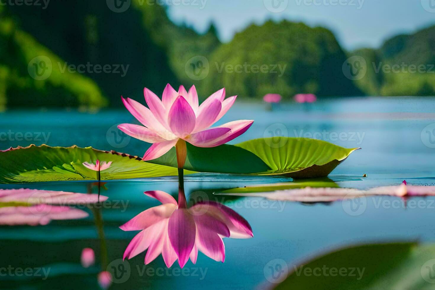 the lotus flower is a symbol of peace and harmony. AIGenerated