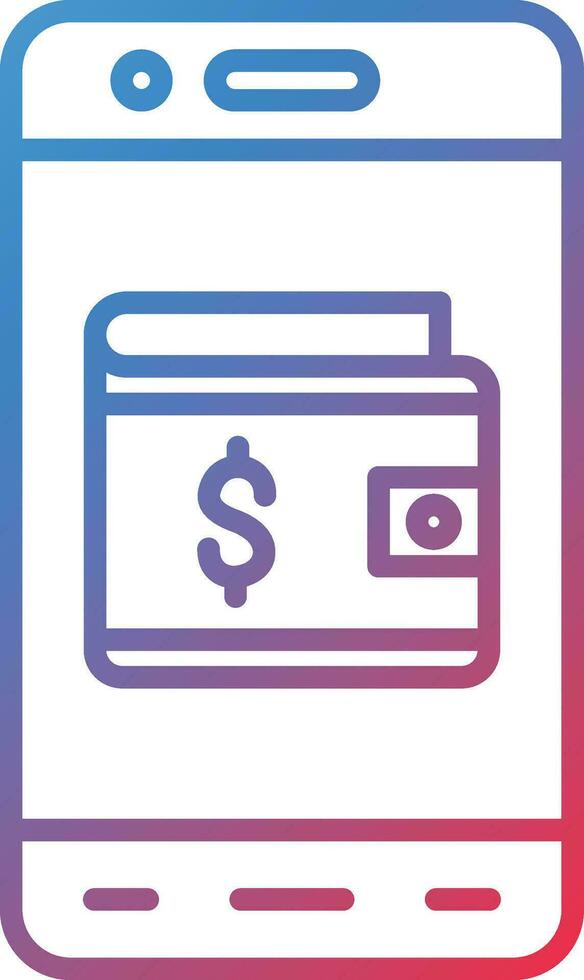 Mobile Wallet Vector Icon