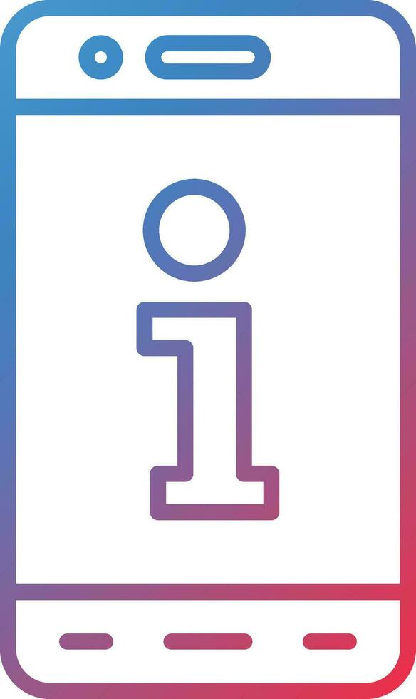 Mobile Info Vector Icon