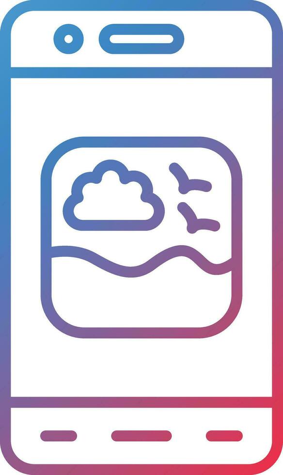 Mobile Image Vector Icon