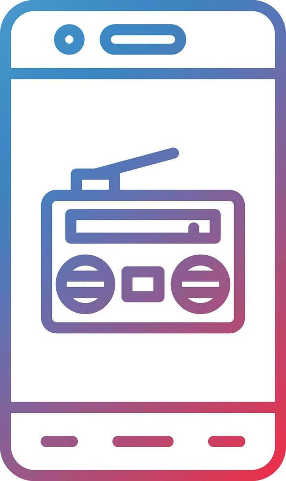 Mobile Radio Vector Icon