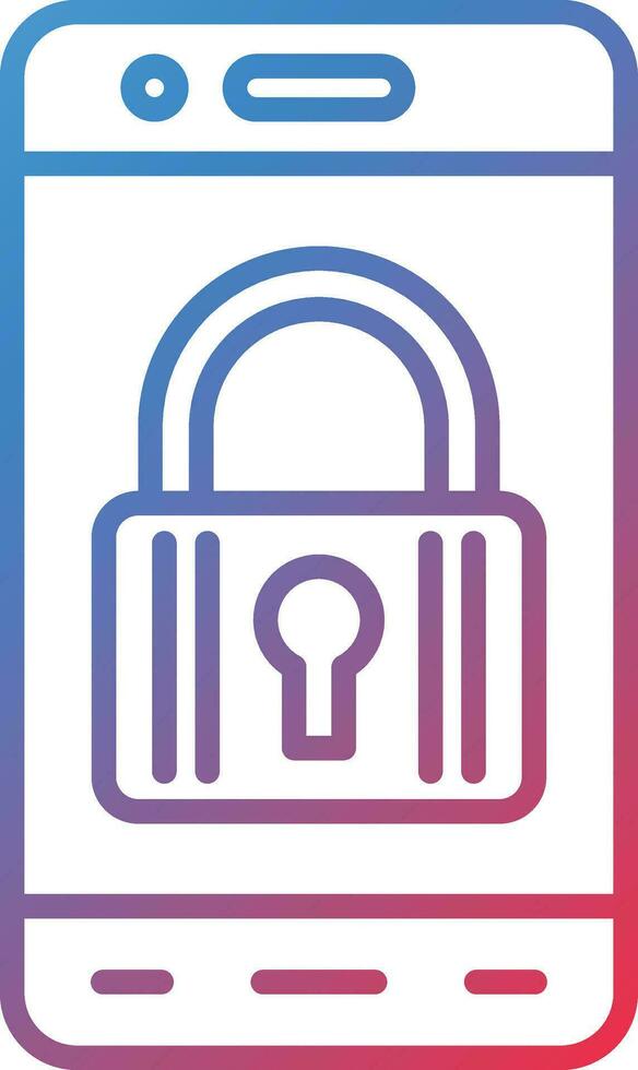 Mobile Lock Vector Icon