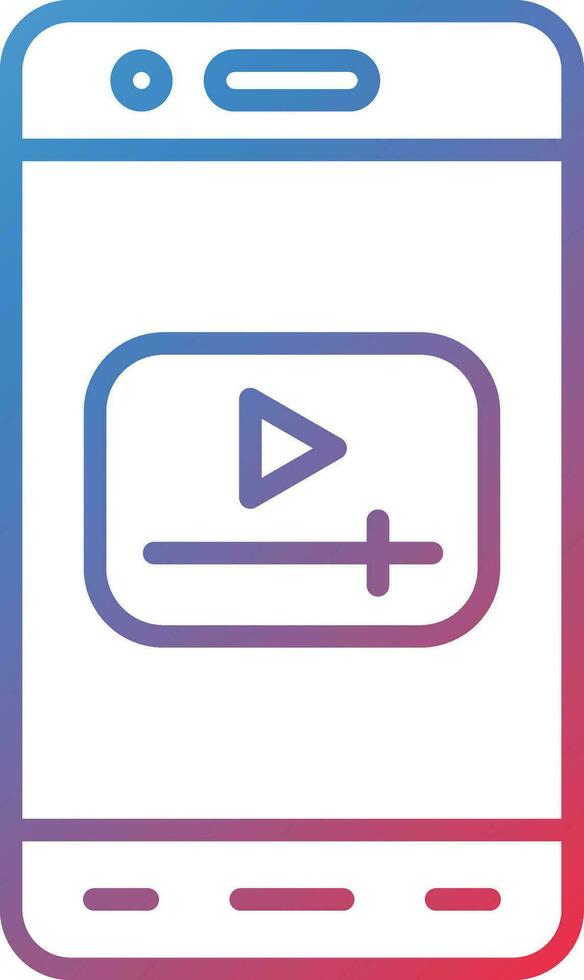 Mobile Video Vector Icon