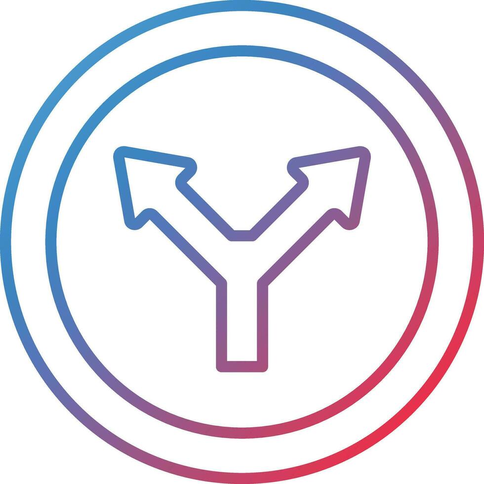 Y Intersection Vector Icon