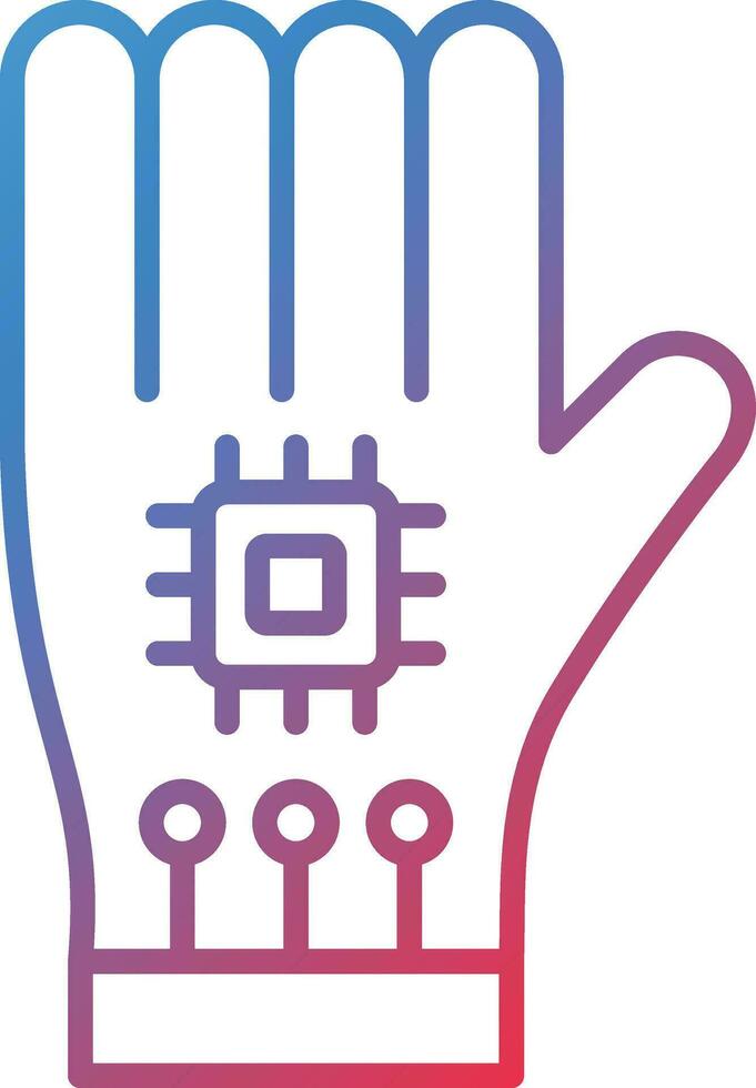 Wired Gloves Vector Icon