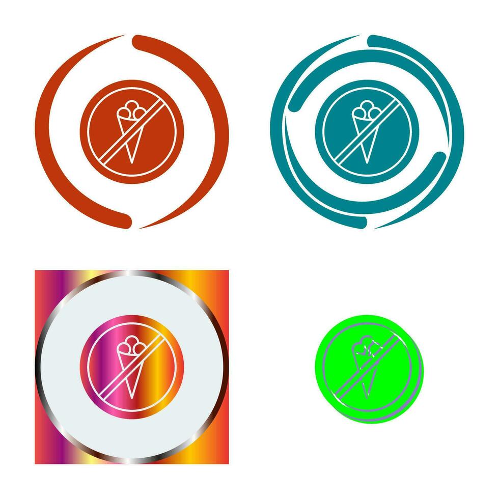 No Icecream Vector Icon