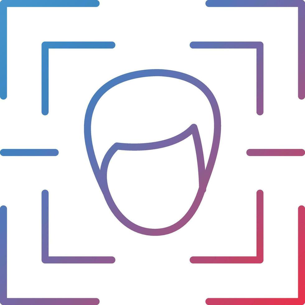Face Scan Vector Icon