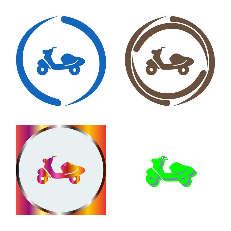 icono de vector de scooter