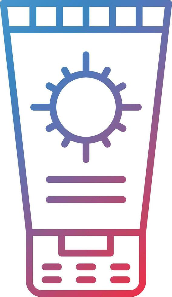 Sunscreen Vector Icon