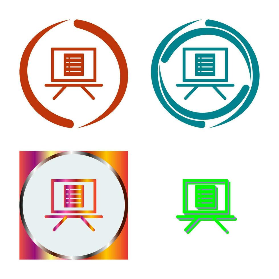Unique Notice Board Vector Icon