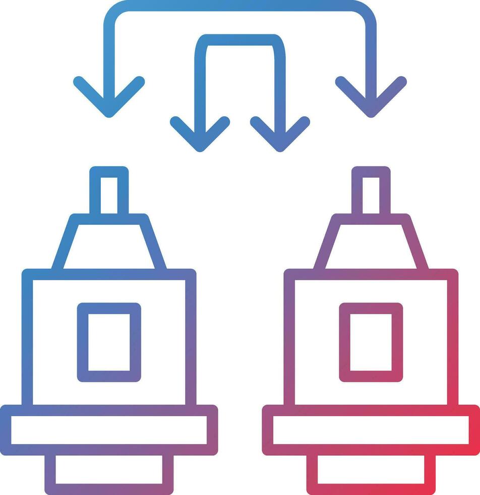 Machine to Machine Vector Icon