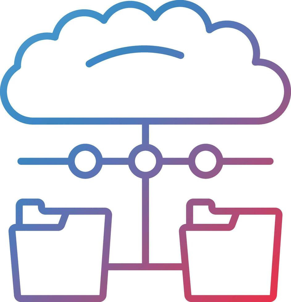 Distributed Data Vector Icon