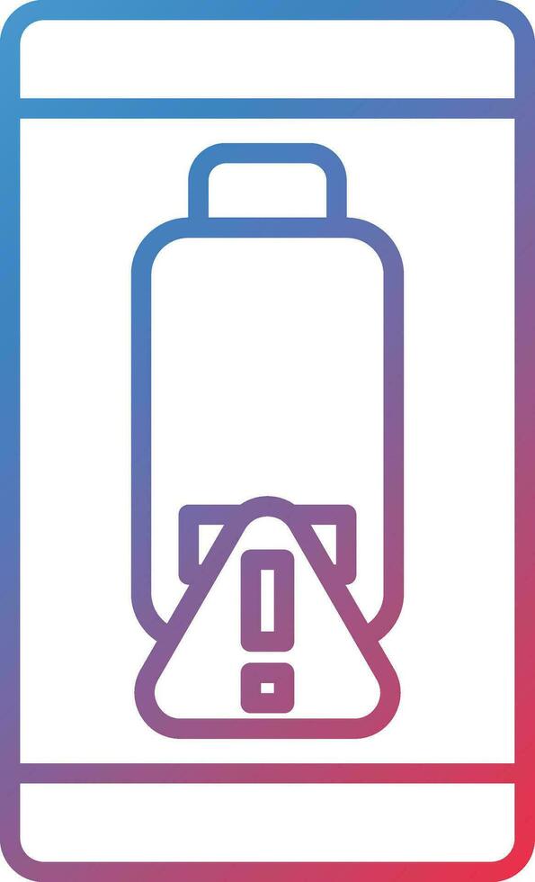 Battery alert Vector Icon