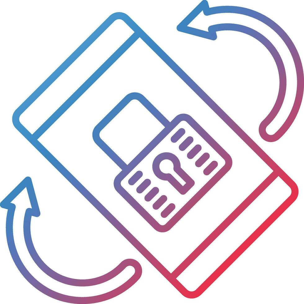Screen Lock Rotation Vector Icon