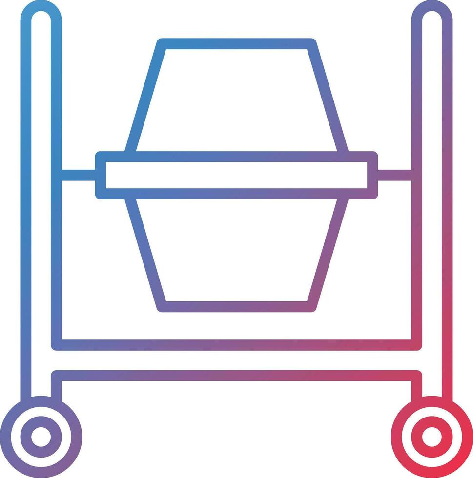 Concrete Mixer Vector Icon