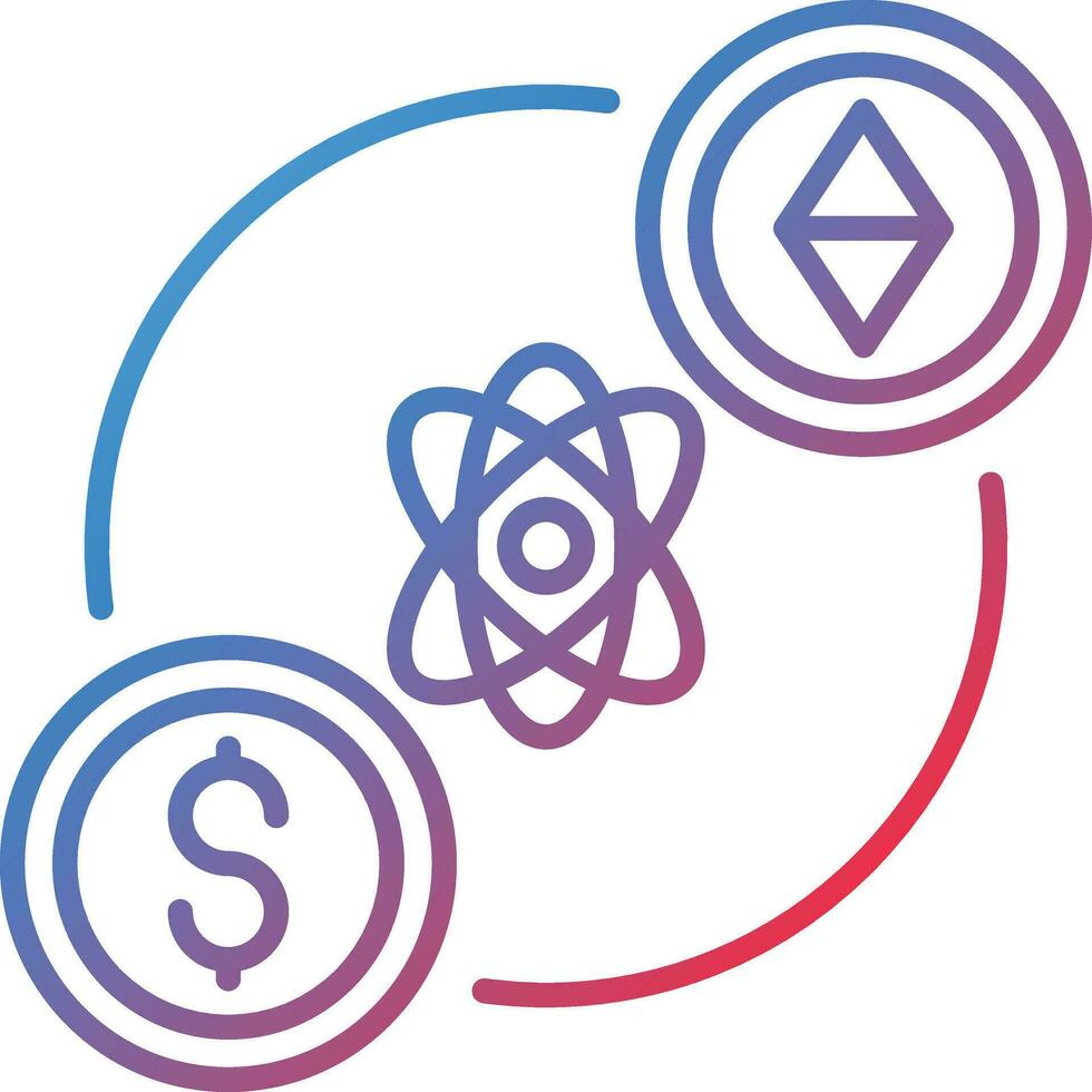 Atomic Swap Vector Icon