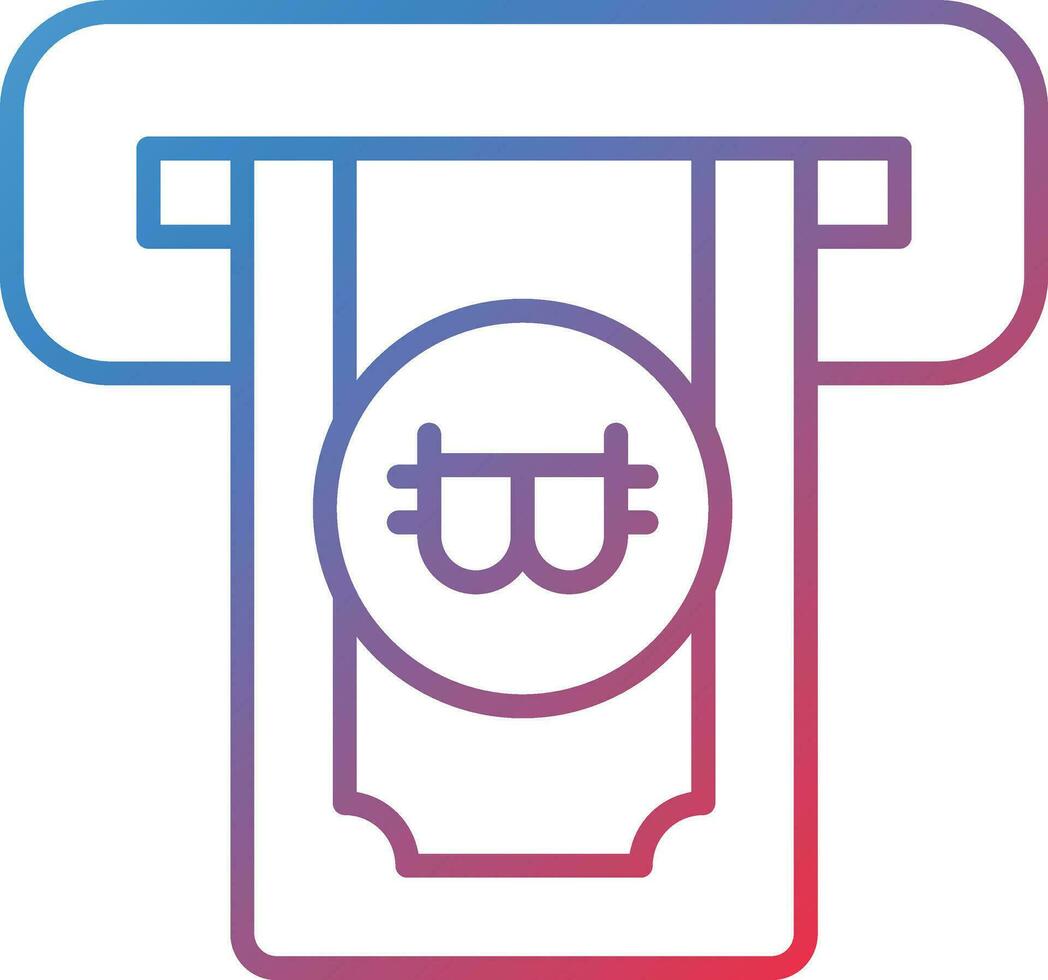 Cryptocurrency ATM Vector Icon