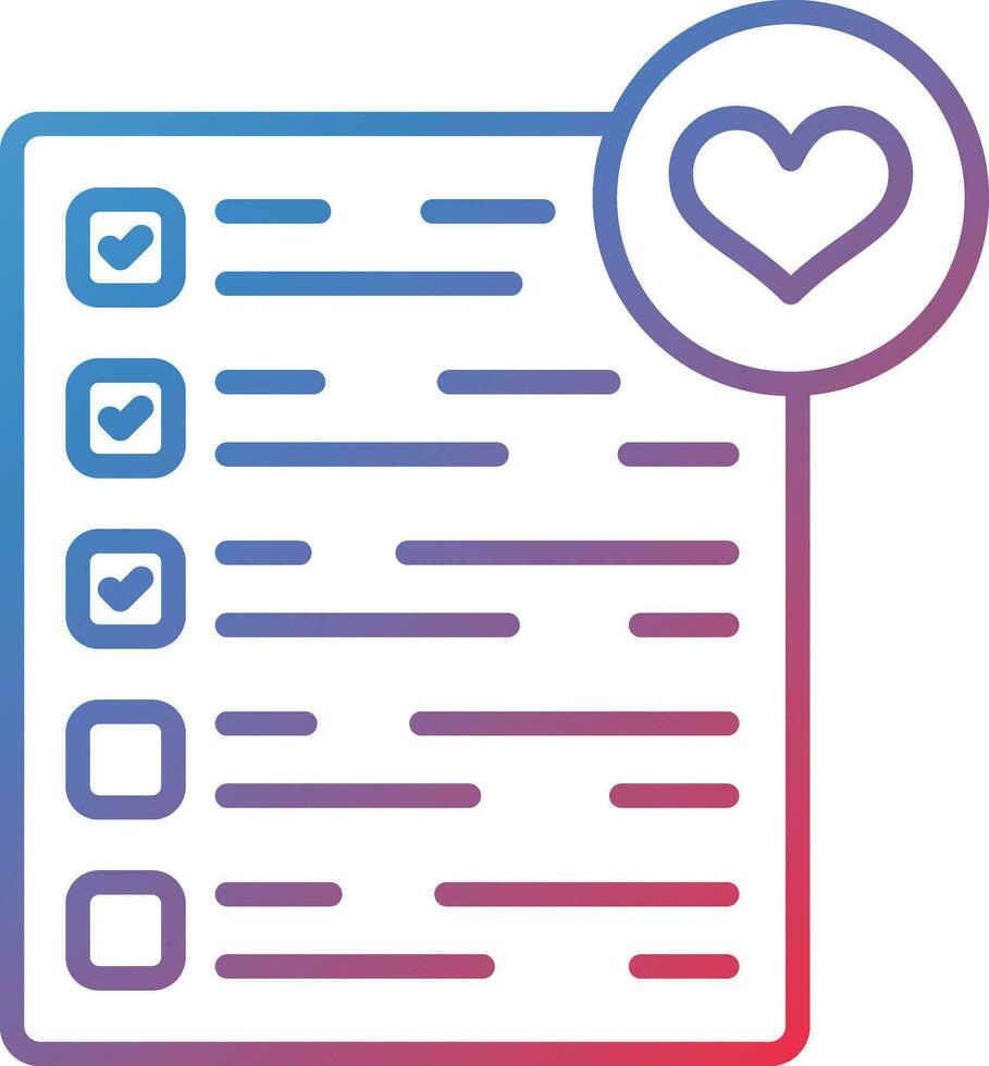 Wishlist Vector Icon