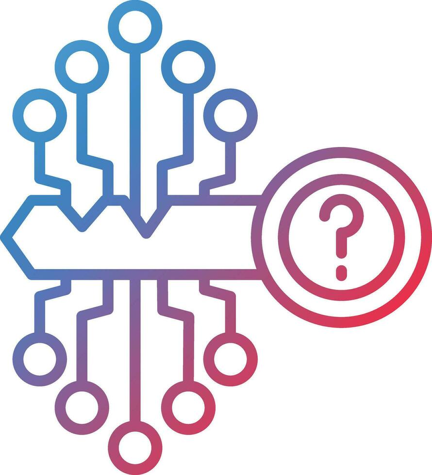 Lost Key Vector Icon