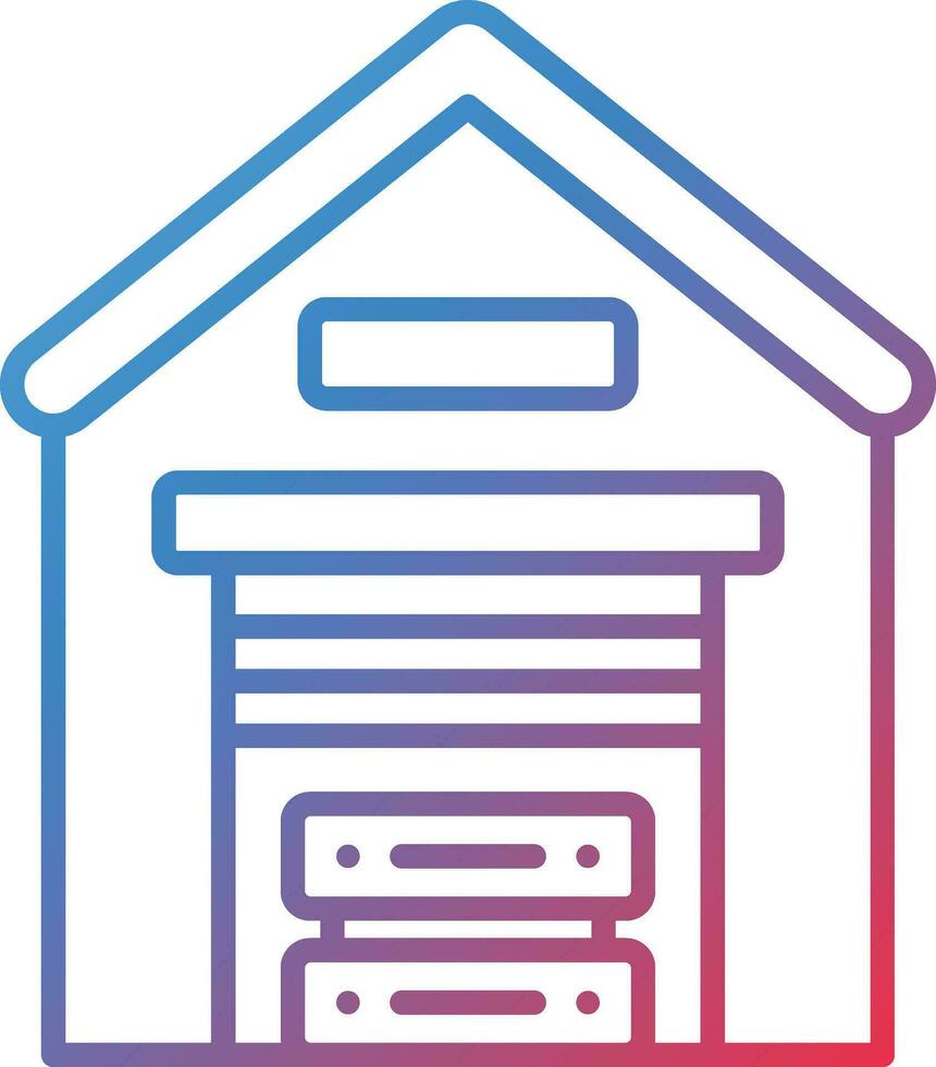 Data Warehouse Vector Icon