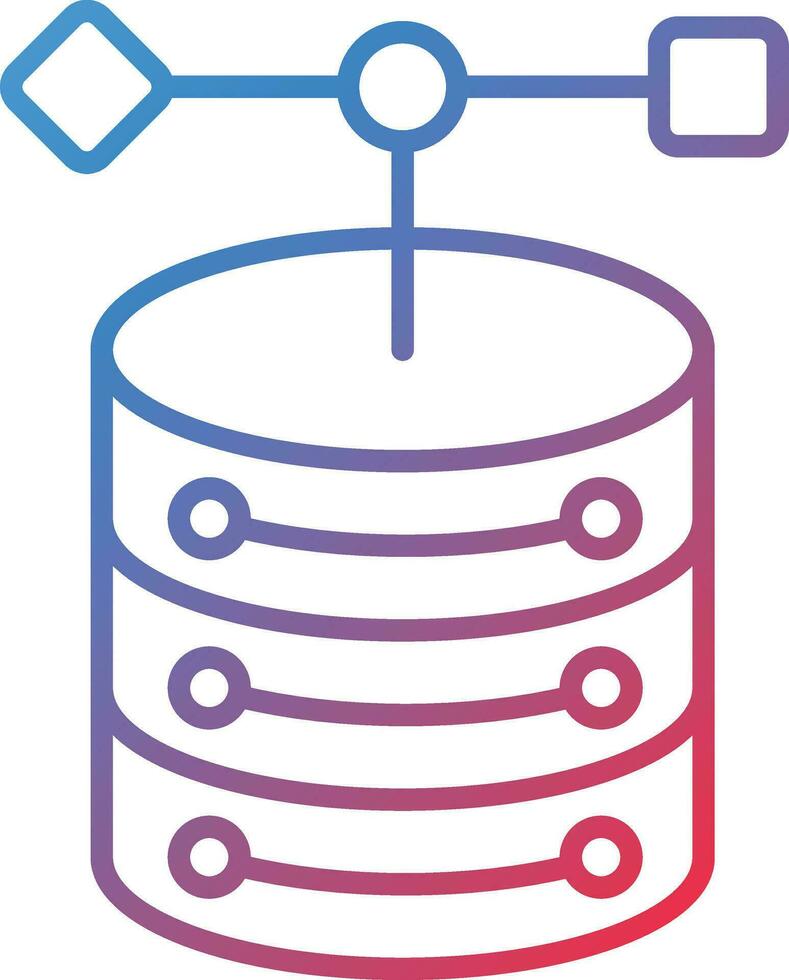 Object Database Vector Icon