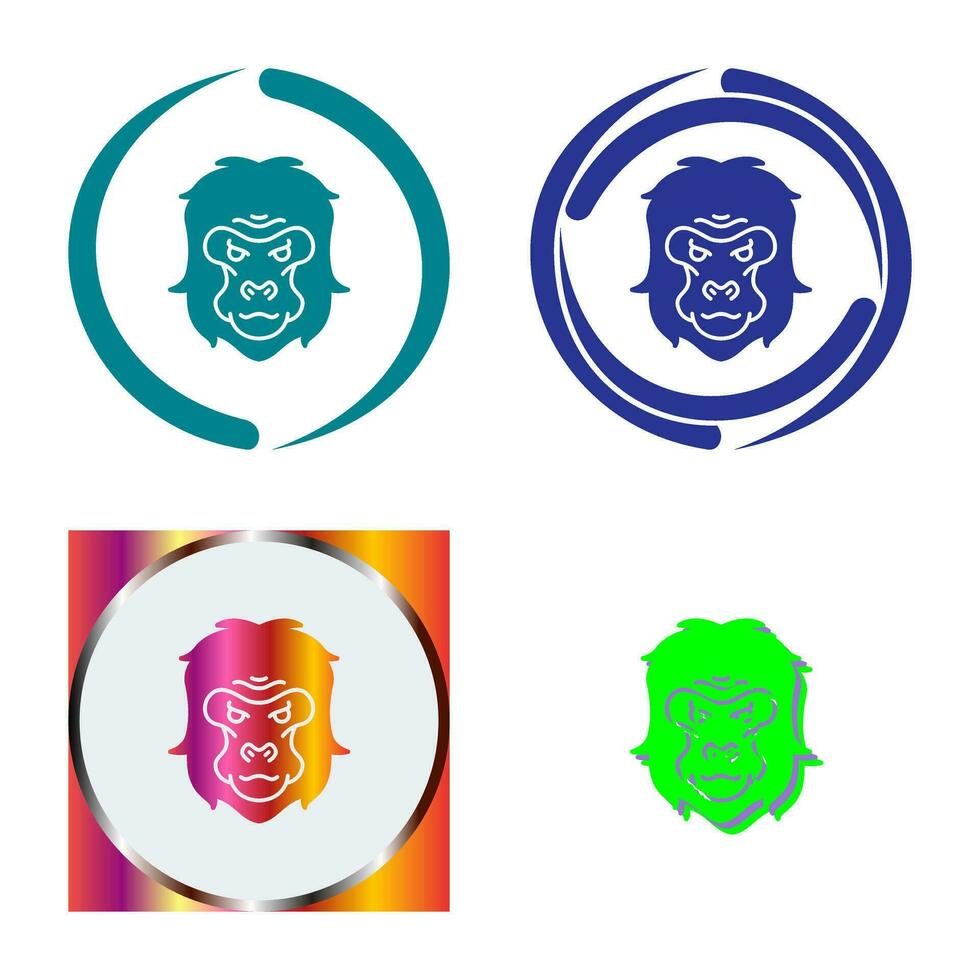 Gorilla Vector Icon