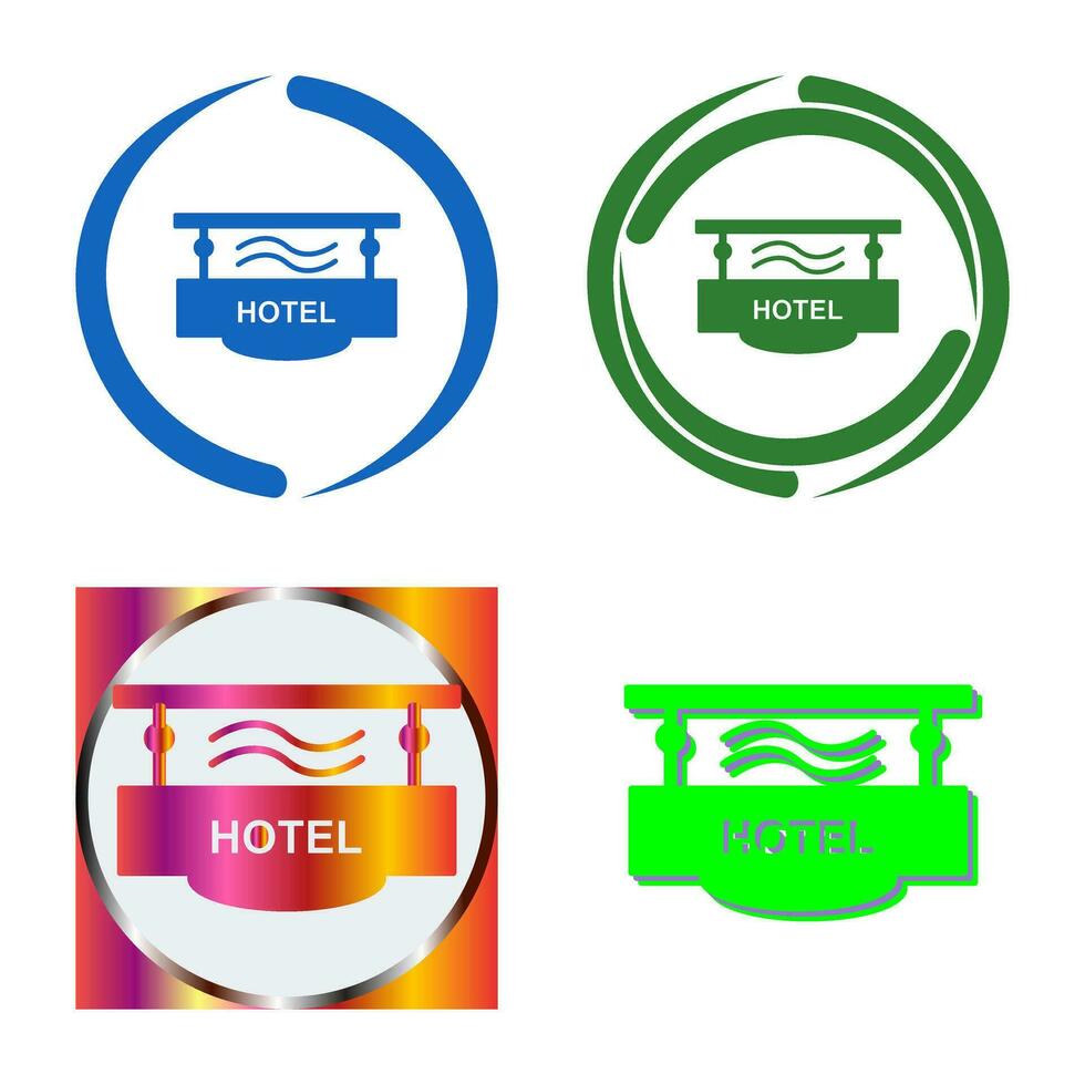 Hotel Sign Vector Icon