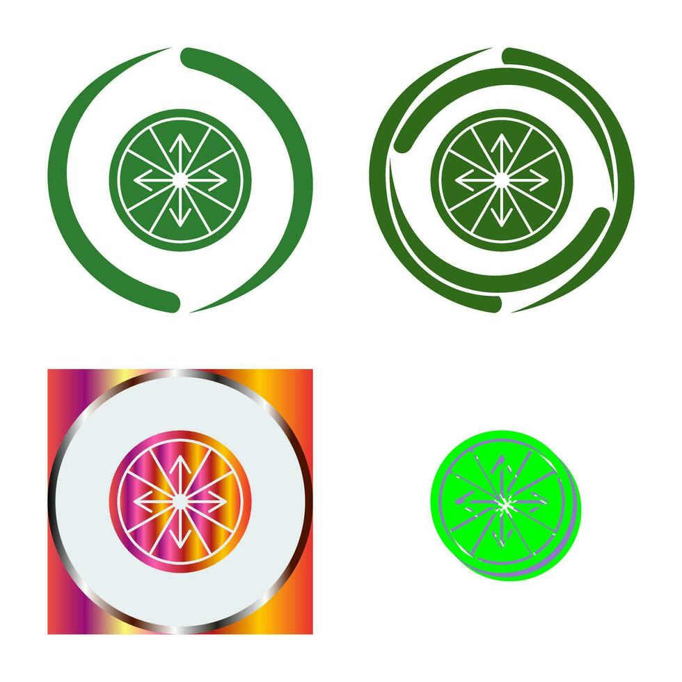 Roulette with Arrow Vector Icon