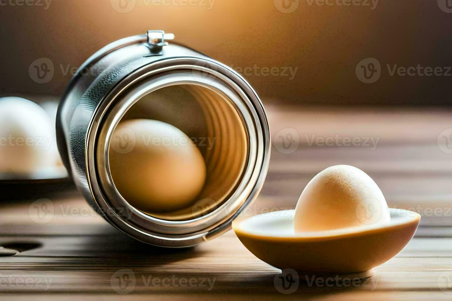 eggs in a can. AI-Generated photo