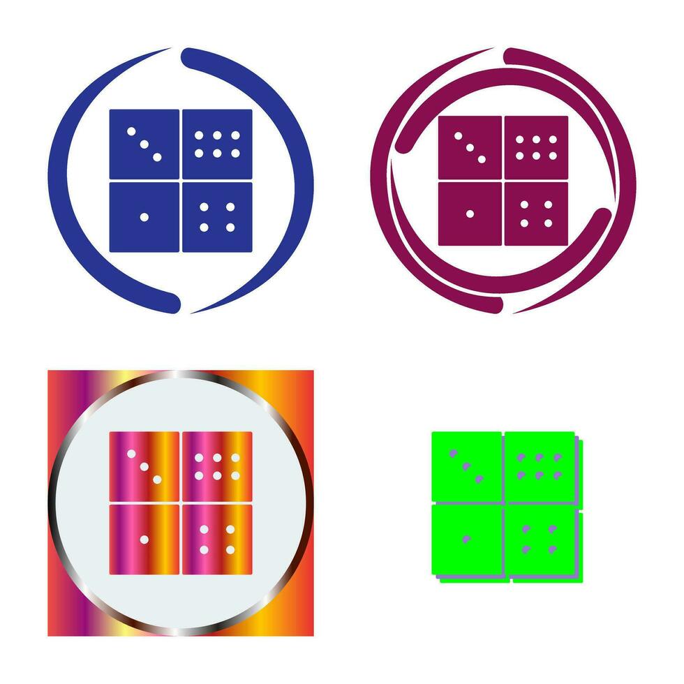 Domino Game Vector Icon