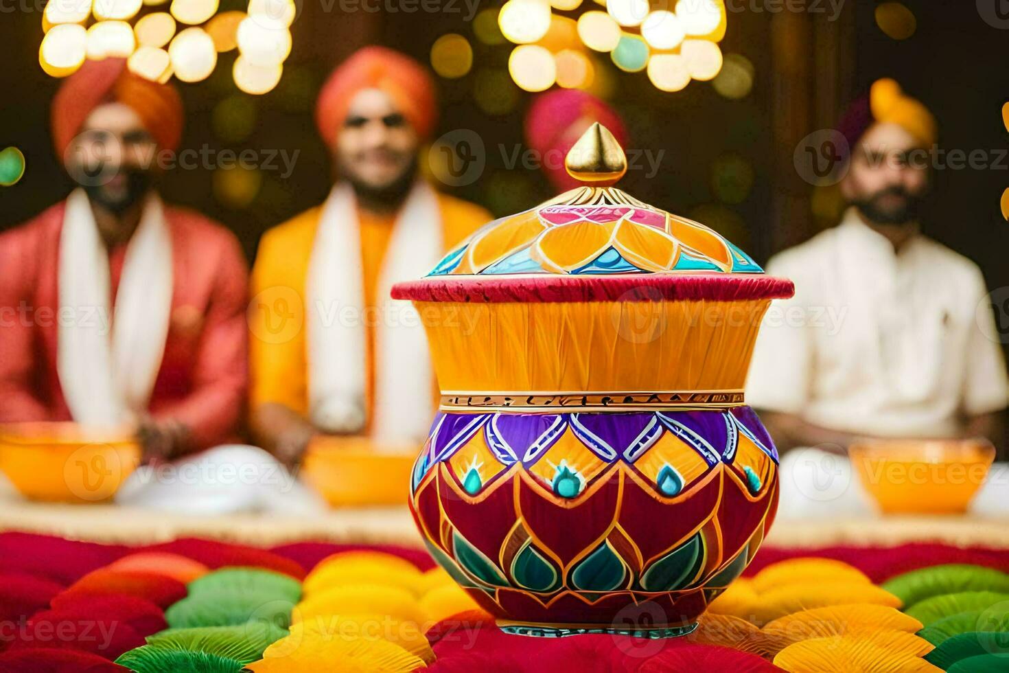 indian wedding decoration ideas. AI-Generated photo