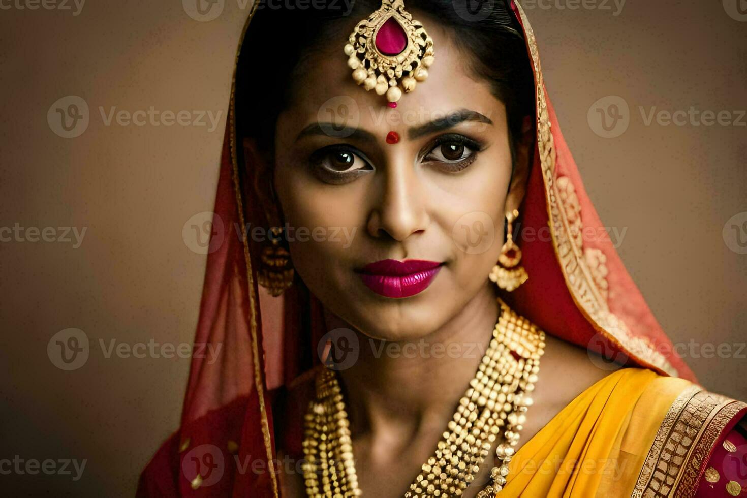 beautiful indian woman in traditional attire. AI-Generated photo
