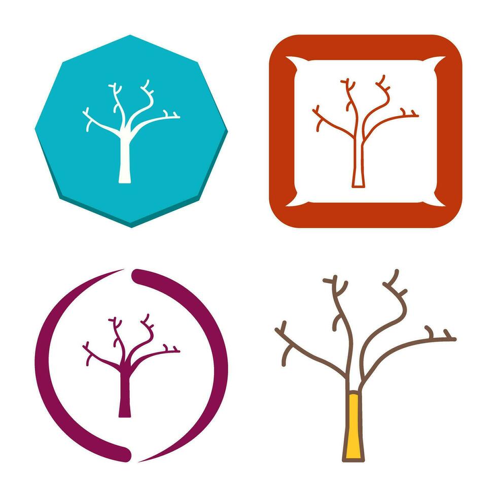 Tree with no Leaves Vector Icon