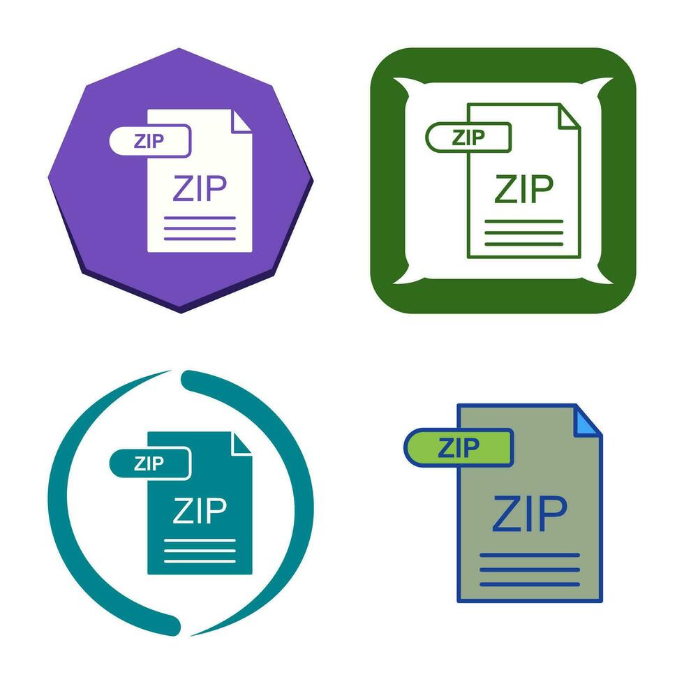 ZIP Vector Icon