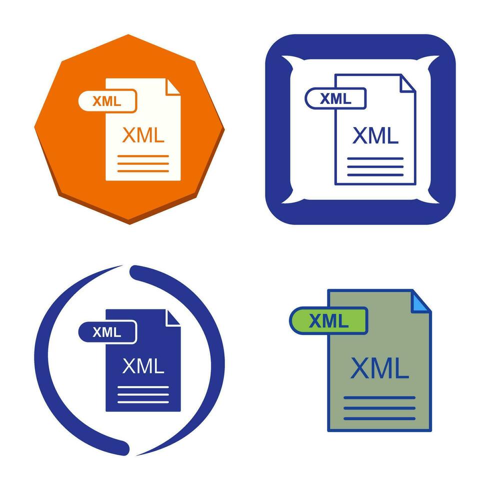XML Vector Icon