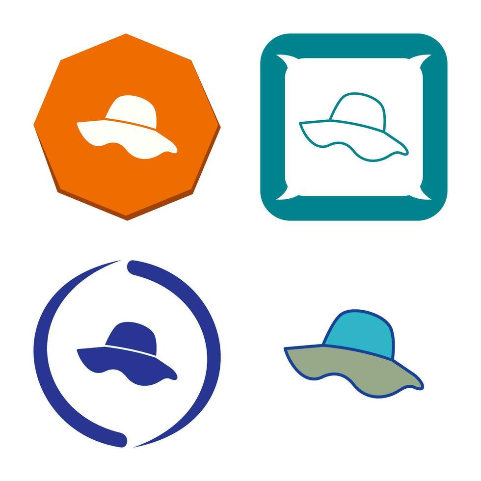 icono de vector de sombrero