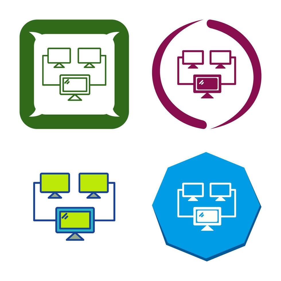 Connected Systems Vector Icon
