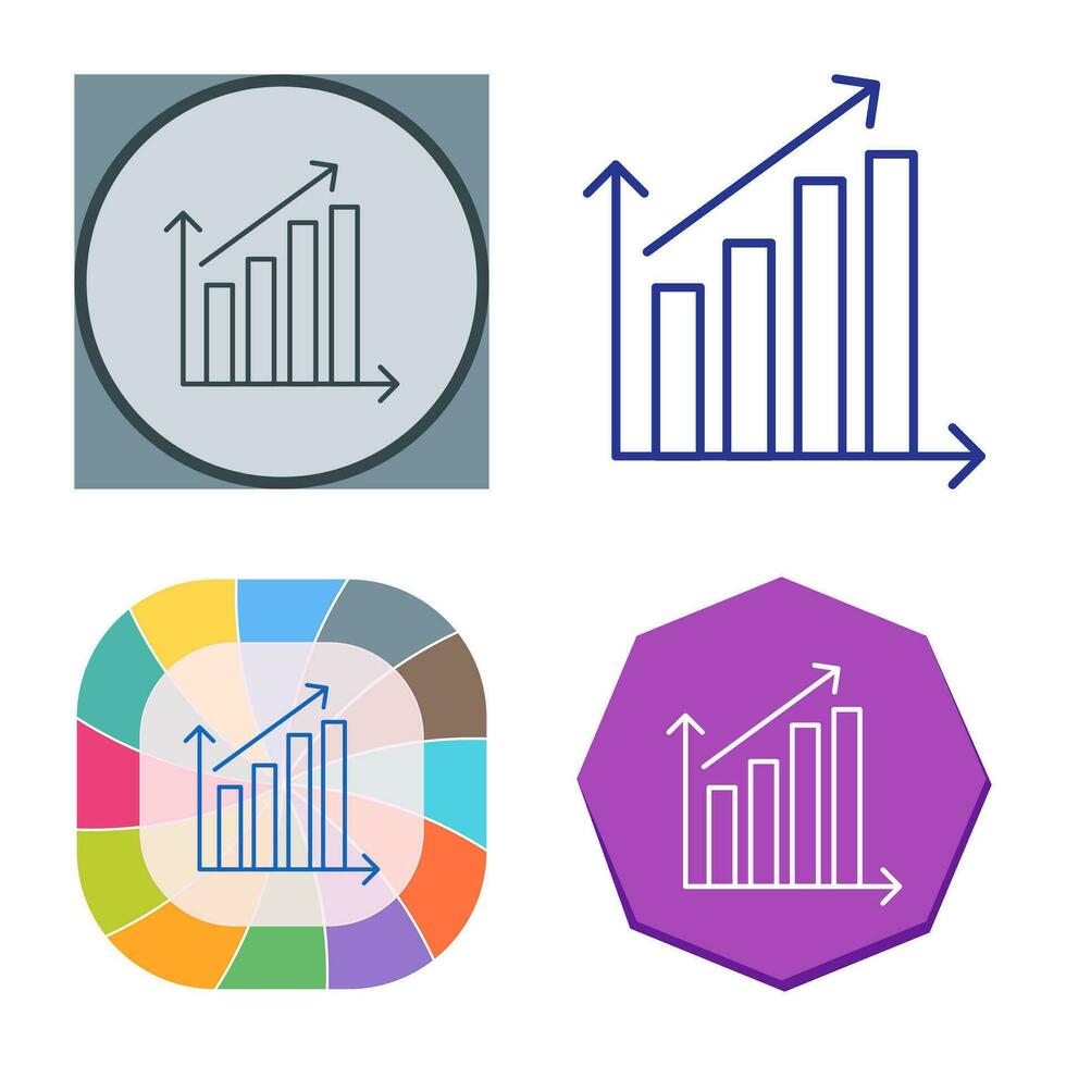 Rising Statistics Vector Icon