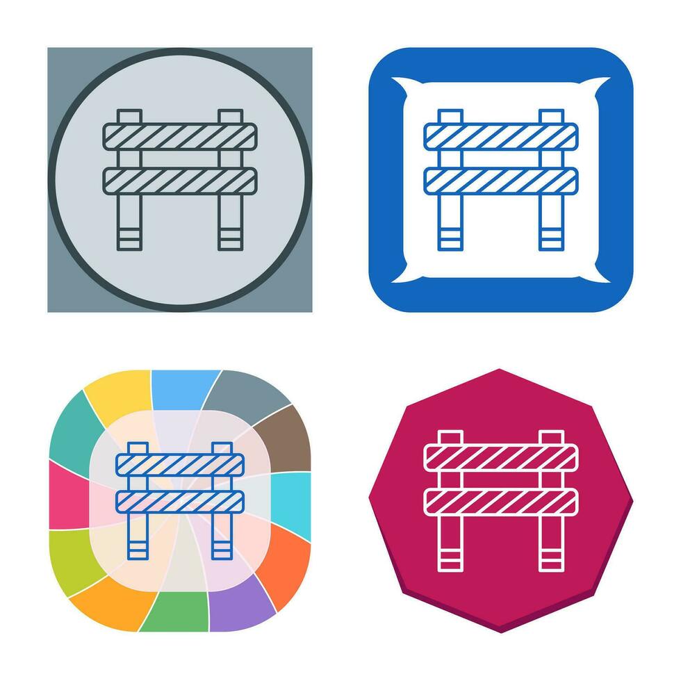 Unique Barrier Vector Icon