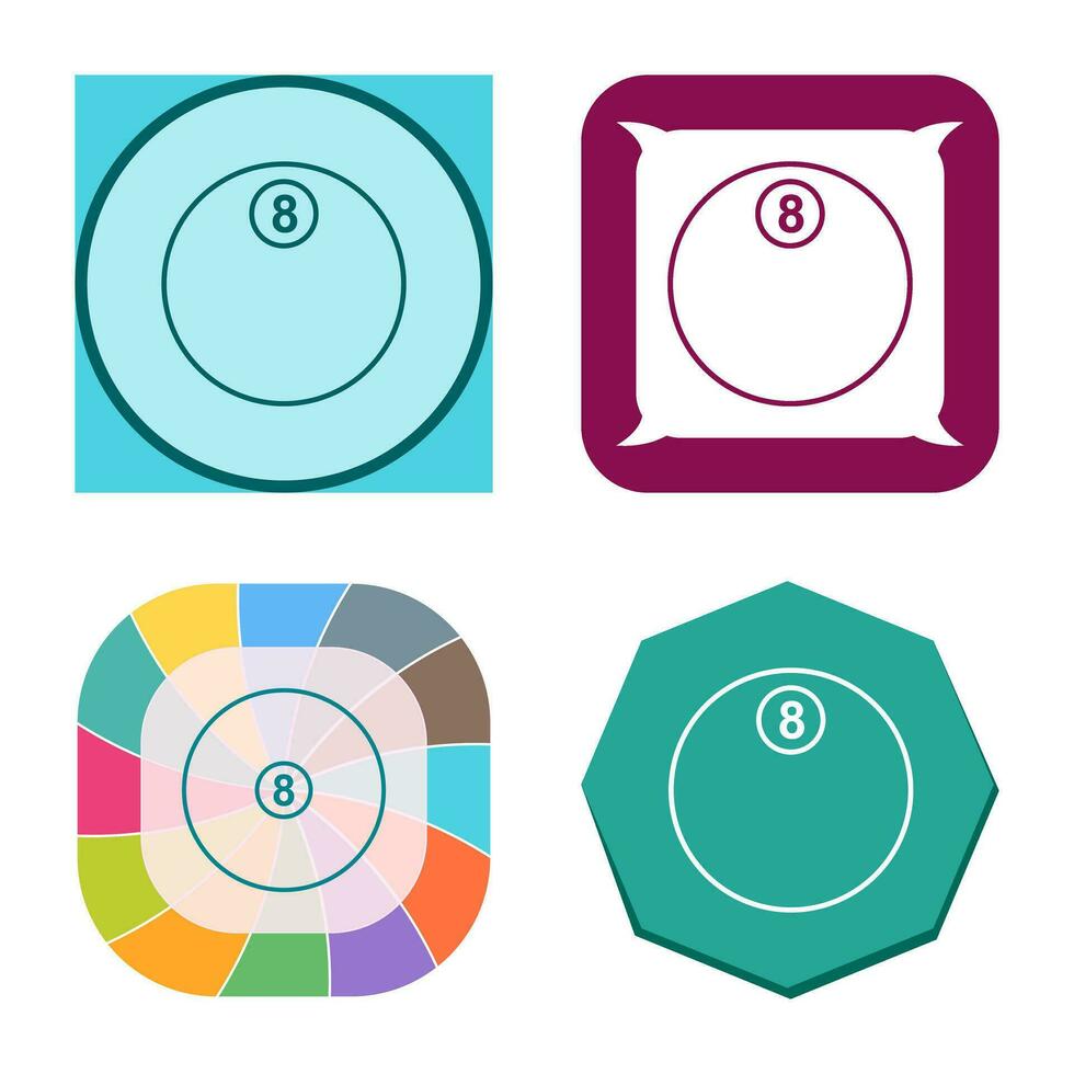 Unique Eight Ball Vector Icon
