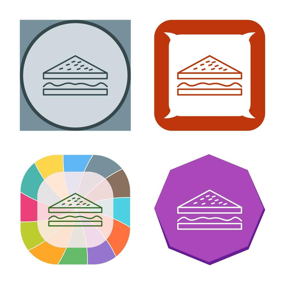 Unique Sandwich Vector Icon