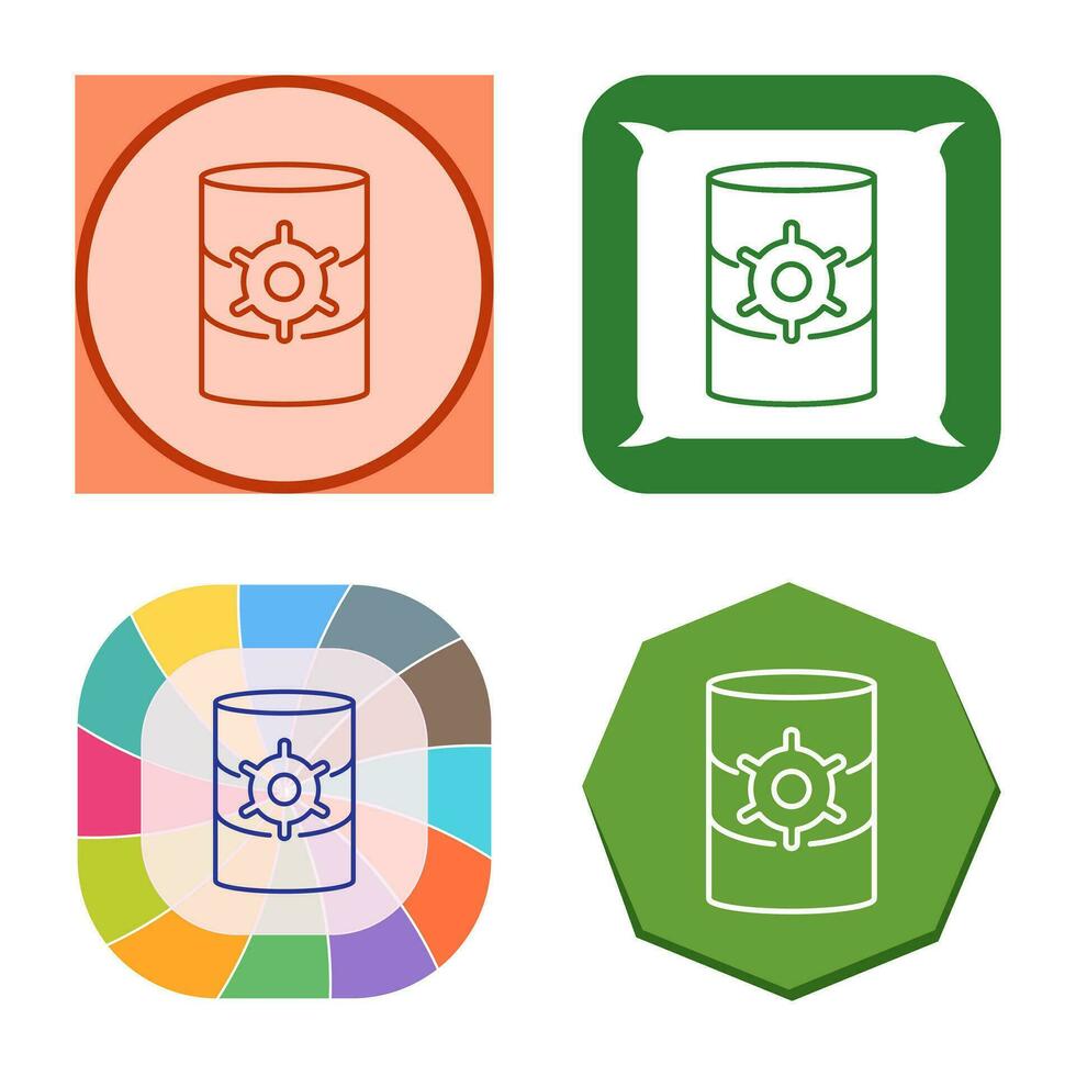 Unique Database Management Vector Icon