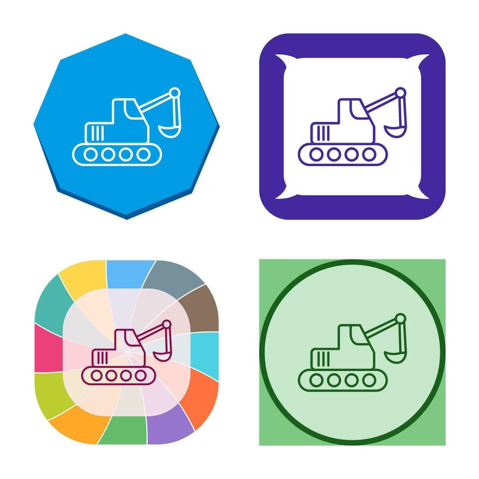 Escavator Vector Icon