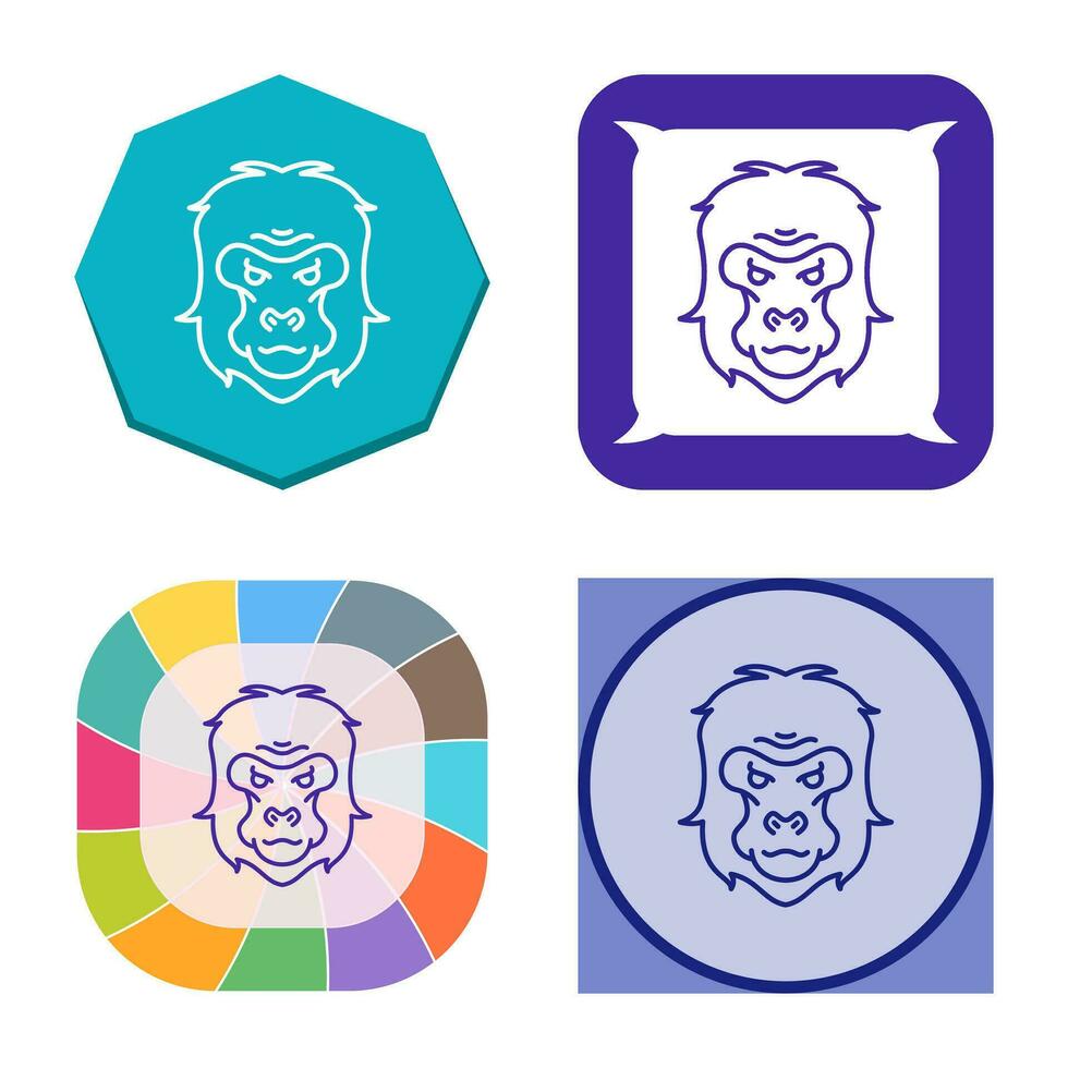 Gorilla Vector Icon