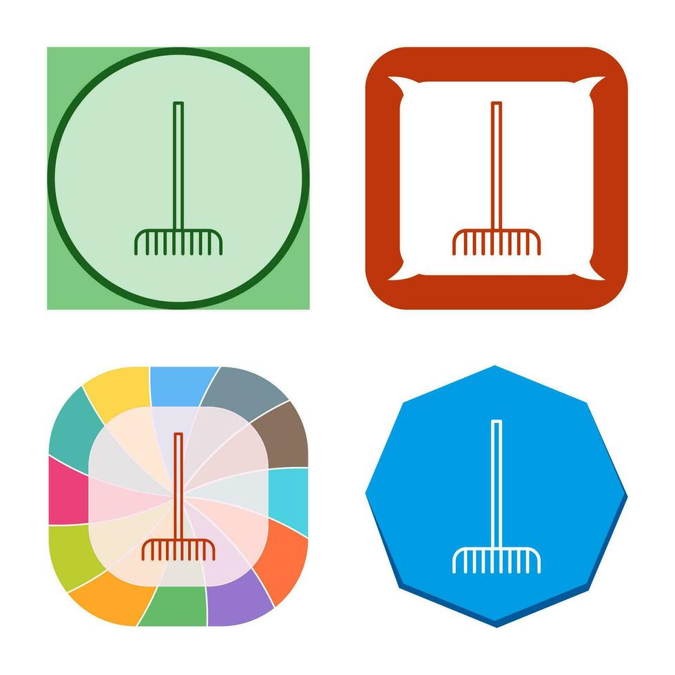 Fork picking Leaves Vector Icon